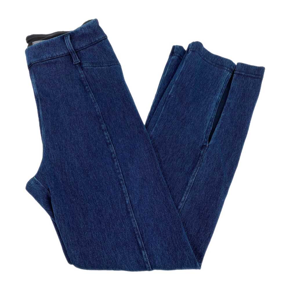 Lysse Blue Jeggings Dark Wash Split Hem Jean | Womens S